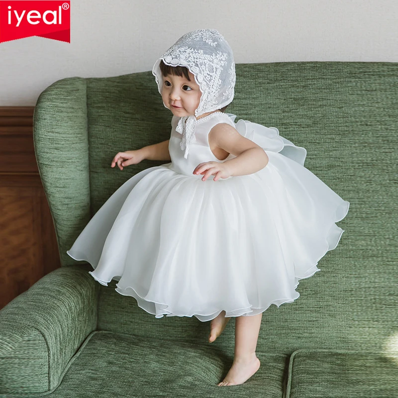 

IYEAL Princess Baby Girl Dress Baby First Birthday Dress Children Pageant Party Wedding Flower Girl Tutu Gown