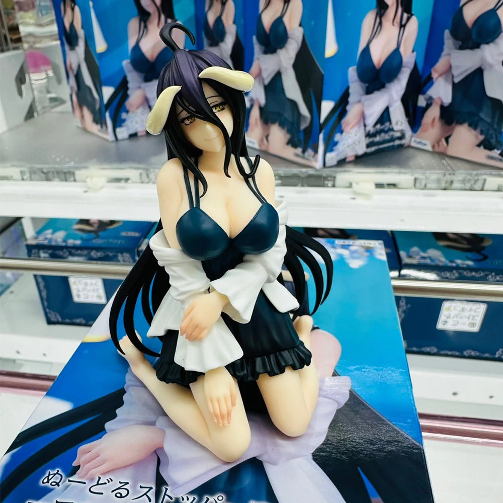 Anime 12cm Overlord Albedo Loungewear figurine bouchon de nouilles Figure nouveau pyjama tenue PVC Collection modèle poupée jouets