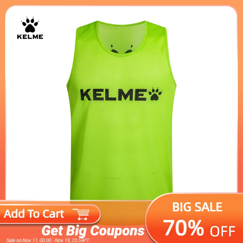 

KELME мужской жилет по индивидуальному заказу, Майки для футбола, Футбольная безрукавка, Футбольная печать, тренировочный жилет, Спортивная майка для лета 8051BX1001