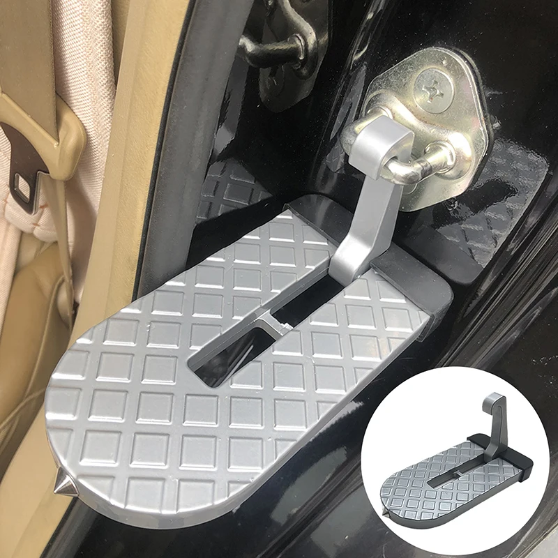 Auto Pedals Door Step Easy Access To Roof Supports Both Feet Foldable Car Roof Rack Step Glass Breaker Safety Hammer Hook Pedal