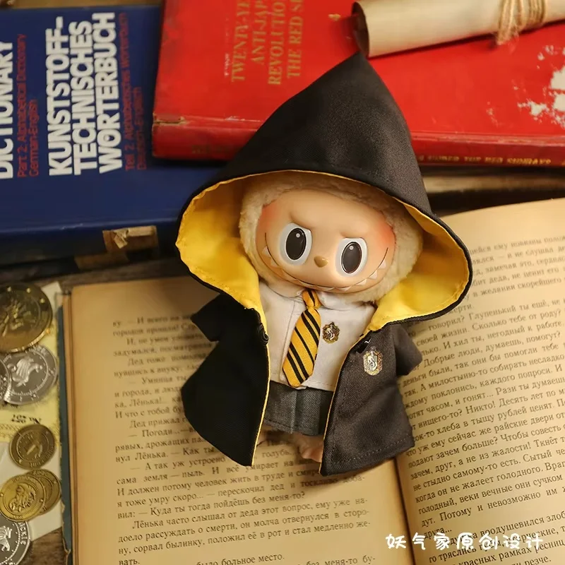 Labubu Rabu Doll Clothes Set Pendant Doll Clothes Decoration 15 17cm Size Doll Clothes School Uniform Magic Academy image 6