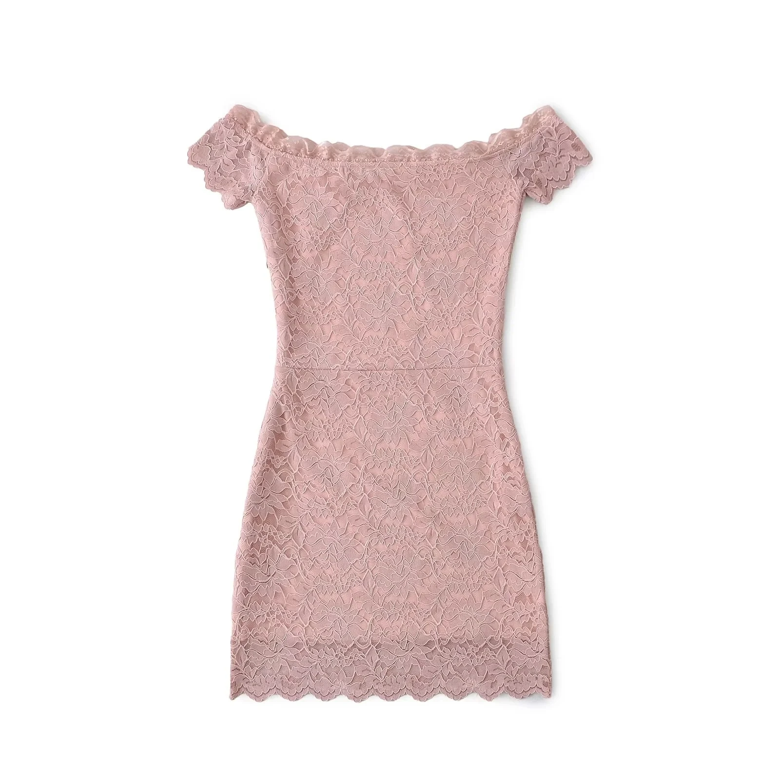 Ele High Waist ort Sve Lace Wrap Bodycon  Dr Women's Summer Design Sensual One oulder Dr A-Line Skirt