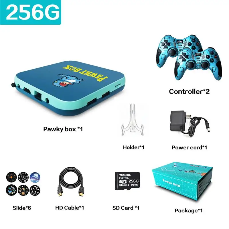 

Top Pawky Box Video Game Console For PS1 N64 PSP GB 50000 Classic Retro Games Player EE Game 4.2 4K Wireless Mini TV Consoles