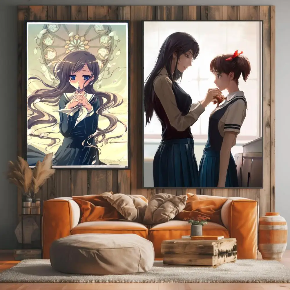 anime M-Maria Watches Over Us-S Painting Calligraphy Artwork for Living Room Bedroom Office Home Decor