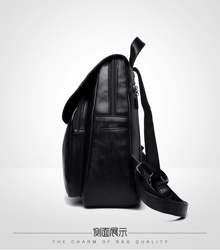 2025 Summer New Fashionable Women's Breathable, Waterproof, Anti Theft, Soft Leather Fashionable Large Capacity Women's Backpack