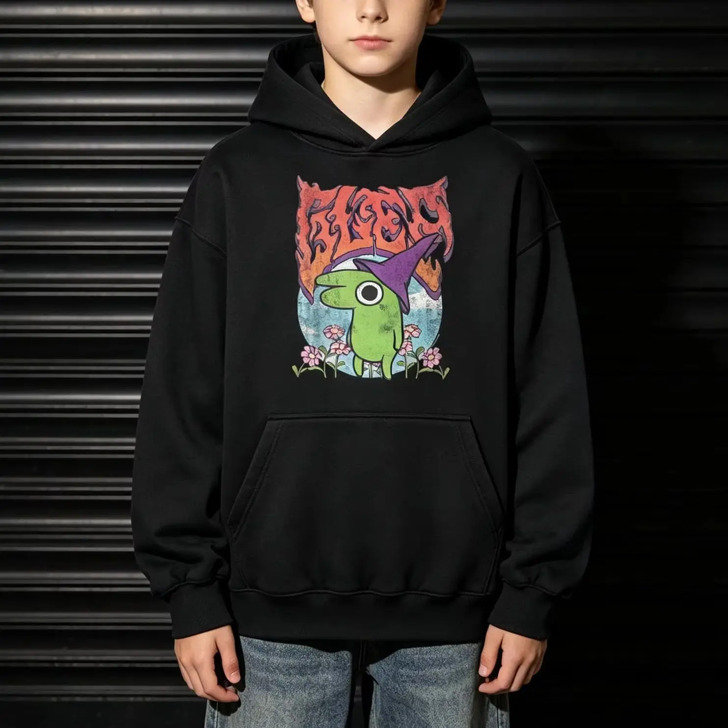 Smiling Friends Glep Flowers Cool Autumn Winter Men Hoodie Women Sweatshirt Pullover Top Children Cotton Kids Cotton Hoodie