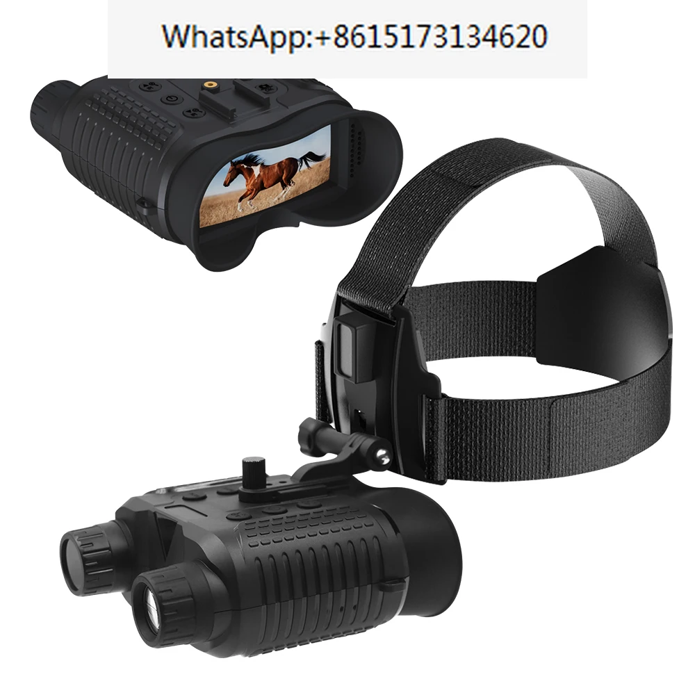 NV8160 Head Mounted  Night Vision 8X Digital Zoom Hands Free Helmet Night Vision Goggles 1080P HD Infrared Binoculars