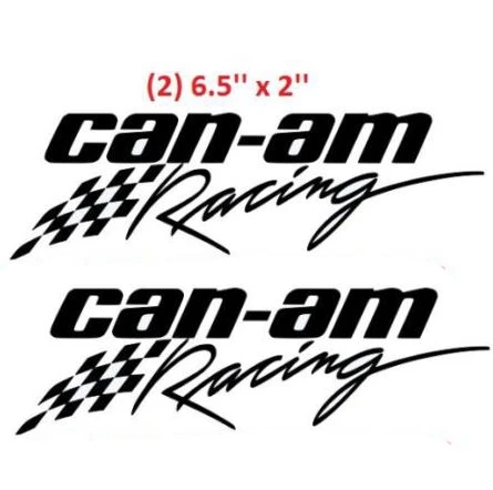 

For (2Pcs) 2 X BRP CAN-AM RACING STICKER OUTLANDER MAVERICK COMMANDER