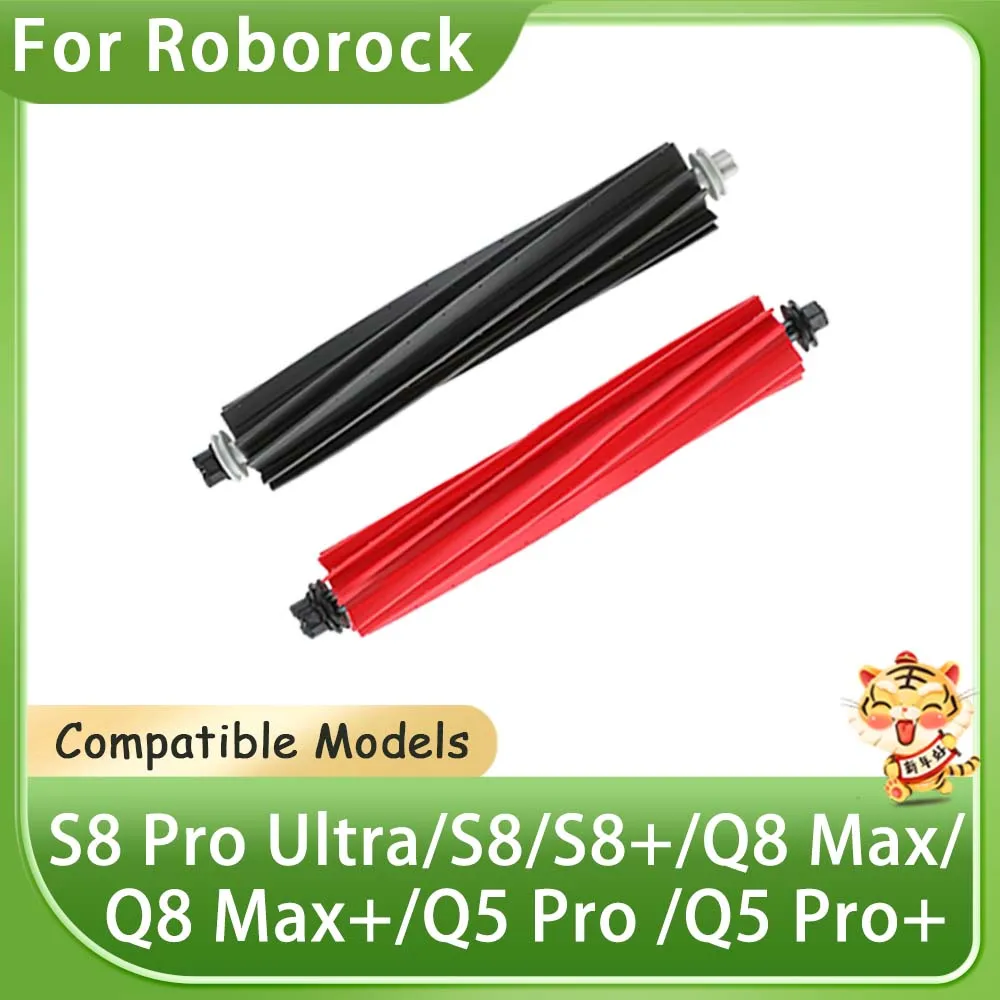 Dual Main Brush For Roborock S8 Pro Ultra/S8/S8+/Q8 Max/Q8 Max+/Q5 Pro/Q5 Pro+ Robot Vacuum Cleaner Two Roller Brush Accessories