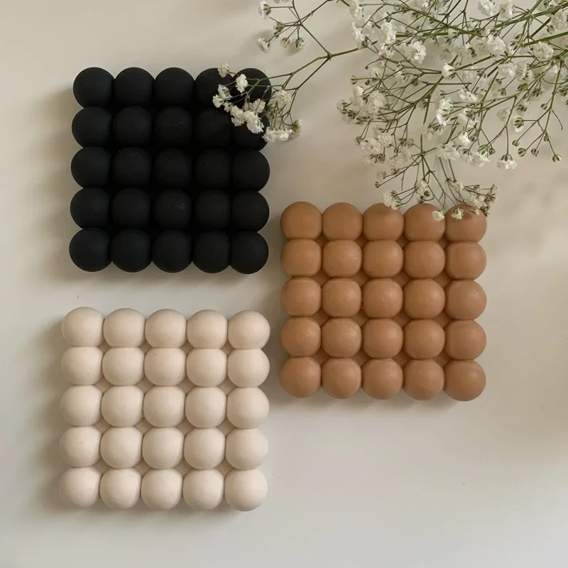 Stampo in silicone per argilla e gesso con cuscino a sfera magica, gioielli fatti a mano fai da te, display per trucco, stampi in resina, stampo per vassoio per aromaterapia