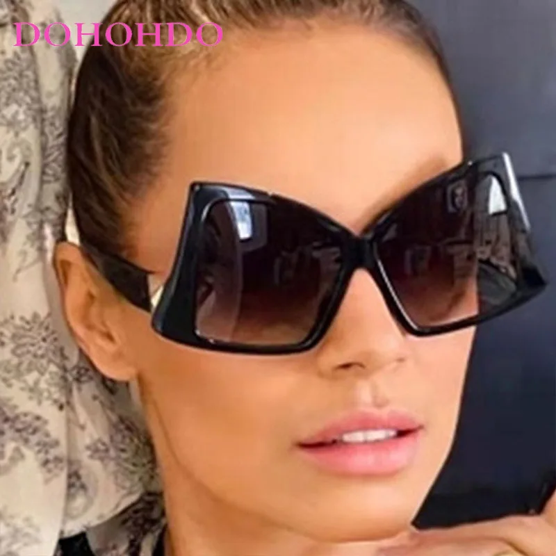 

Retro Oversized Cat Eye Frame Women Sunglasses Luxury Brand Men Sunglass Outdoor Sports Drive Travel Trendy Eyewear UV400 Lentes
