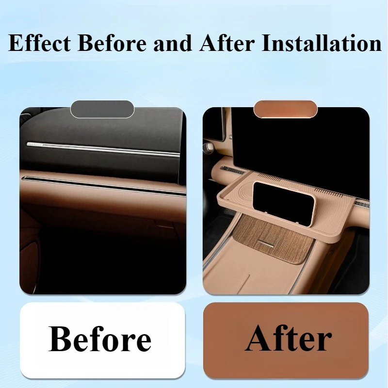 For Leapmotor C11 2026 Copilot Table Tray, Passenger Seat Mini Desk, Car Interior Modification