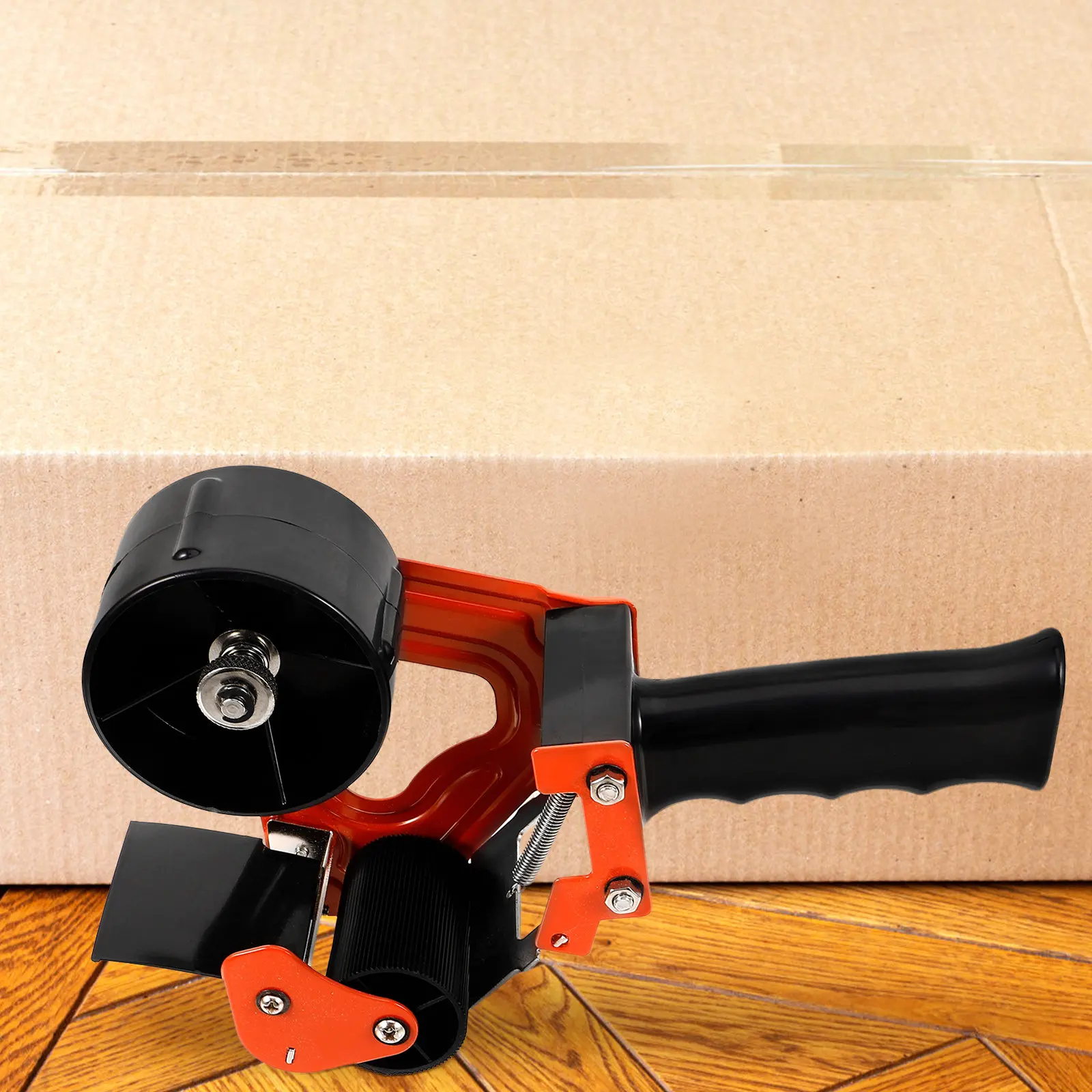 

Stainless Steel Handheld Tape Dispenser 60Mm Multi Functional Packing Tape Cutter for Sealing Packaging Shipping and Box Loading