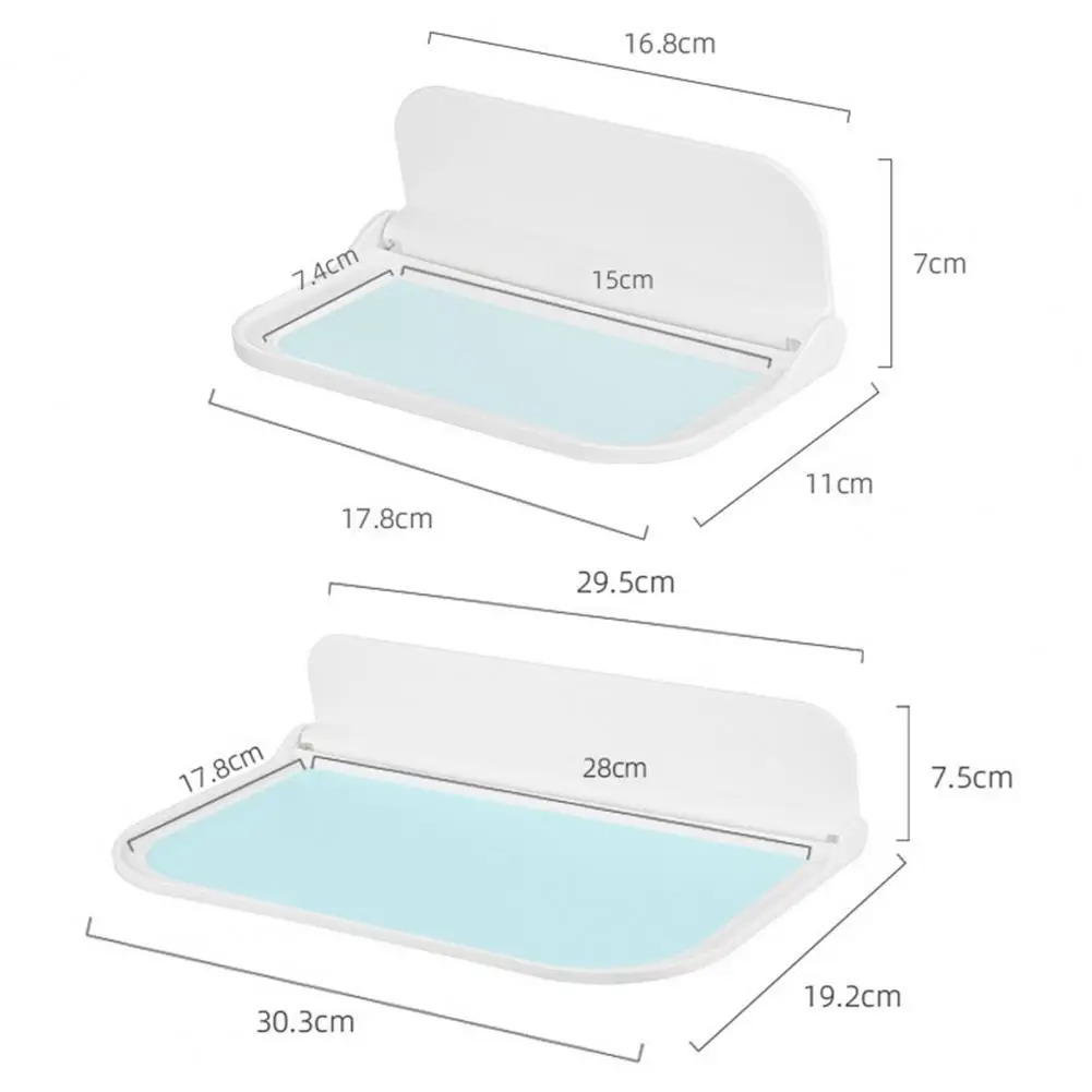 Самоклеящаяся Складная полка для хранения в ванной комнате