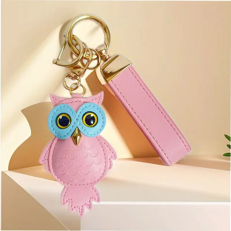 

Kawaii DIY Hooks Owl Keychains Charm Animal Pendant Jewelry Handbag Purse Bag Key Ring Women Men Ornament Car Key Chain Gift