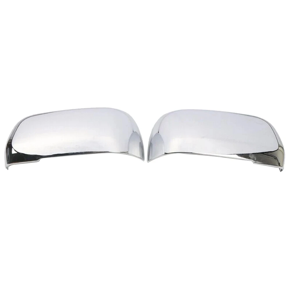 1 Pair Rearview Mirror Cover Trim Chrome Side Door Abs Plastic For Mitsubishi 2007-2021 Pajero V80 Rear View Mirror Cover