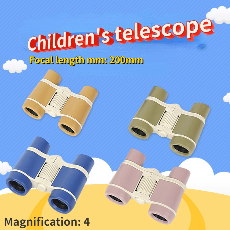 Children's 4x30 Outdoor Travel Telescope Toy Binoculars High Power HD Travel Outdoor Telescope Mountaineering Campus Tour