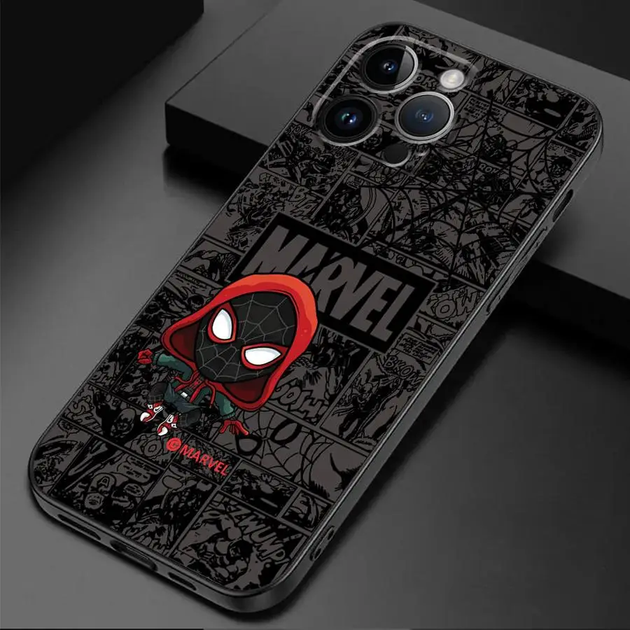 Marvel Spider Man casing ponsel imut, casing Capa silikon untuk Samsung Galaxy Note 20 Ultra S9 S8 Plus S10 Note 10 Plus Note 9 8