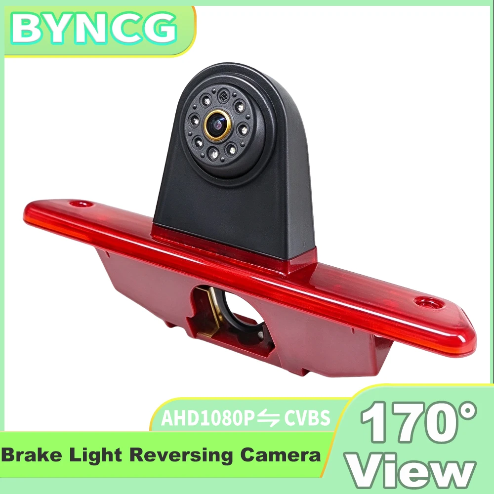 AHD 1080P Waterproof Car Brake Light Rear View Reverse Camera For Citroen Jumpy Peugeot Expert Toyota Proace 2007-2016