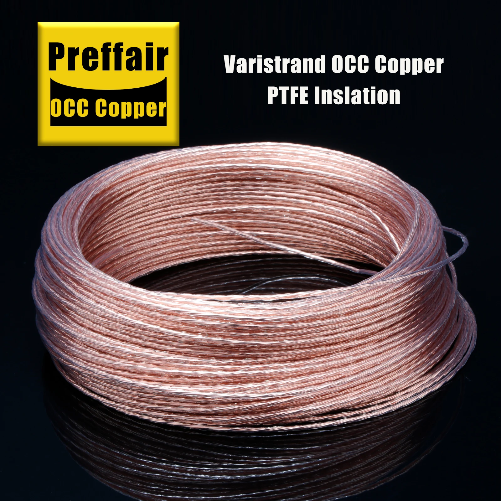 1AG 1Cu Bulk-Kabel 7N OCC Versilbertes DIY Audiophile RCA-Signalkabel für Verstärker DAC TV Auto – Detail 8