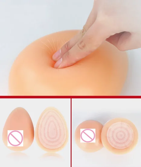 CD Fake Breast Realistic Silicone Fake Velcro Breast Insertion Fake Breast Cross-dressing Chest