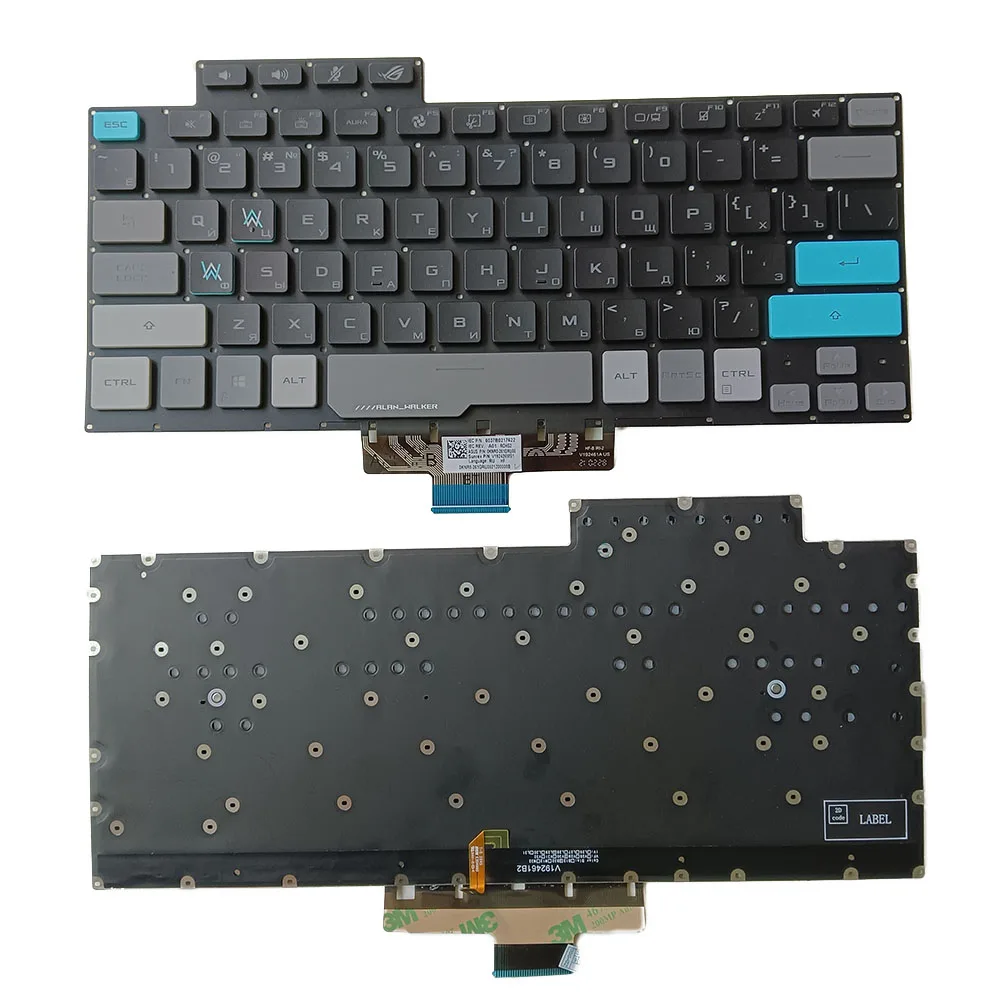 

For ASUS ROG Zephyrus G14 GA401 GA401U GA401M GA401I GA401Q GA401IV 2021 0KNR0 RU Russian backlit keyboard