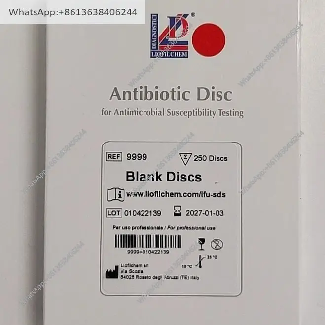 Blank drug-sensitive paper liofilchem sterile filter paper original imported 6mm 50 pieces/piece