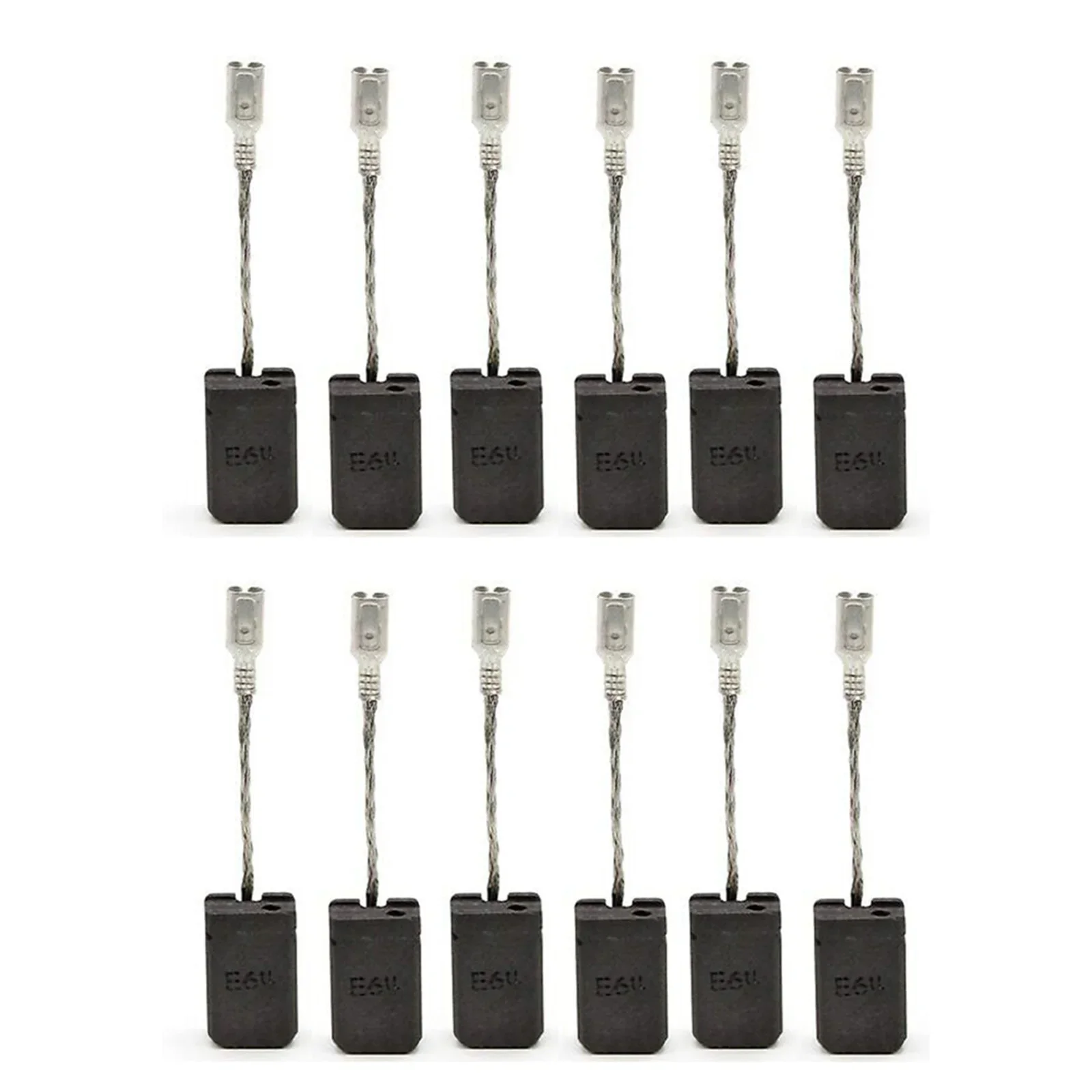 12pcs Carbon Brush Motor Carbon Carbon For Bosch GWS 1000, 1100, 1400, 10, 11, 14, 15-125 Power Tool Accessories 5x10x17mm