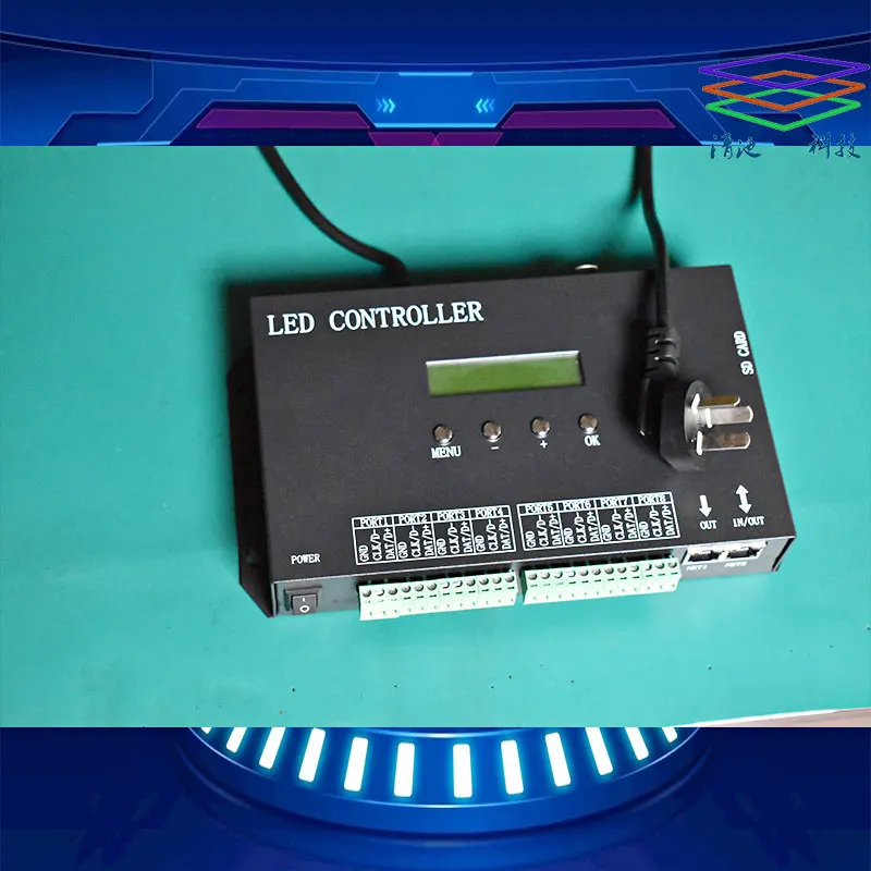 For h807sa controller DMX console led magic color strip decoder can be online or offline.