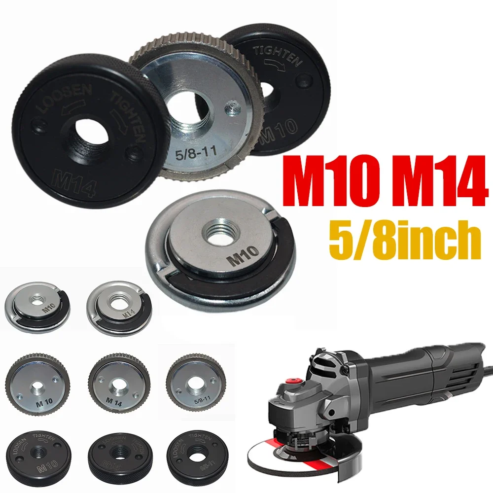 Quick Release Flange Nut M14 M10 Thread Angle Grinder Release Locking Nut Pressing Plate For Angle Grinder Clamping Flange