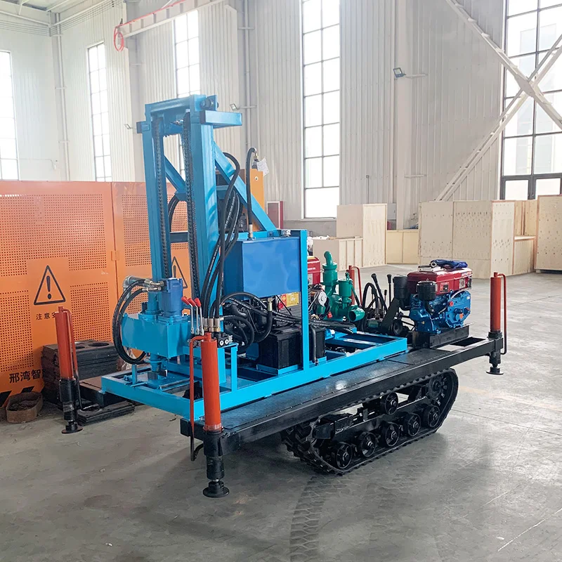 Agricultural Tracked Borehole Drilling Machine Robust Water Well Drilling Rig Farm Irrigation Premier Manufacturer Wholesale