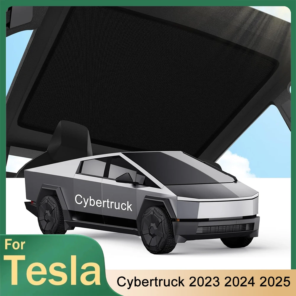 

Upgraded Sunshade Roof For Tesla Cybertruck 2024 2025 Skylight Glass Sunroof Roof Sunshade UV Reflector Visor Car Accessories