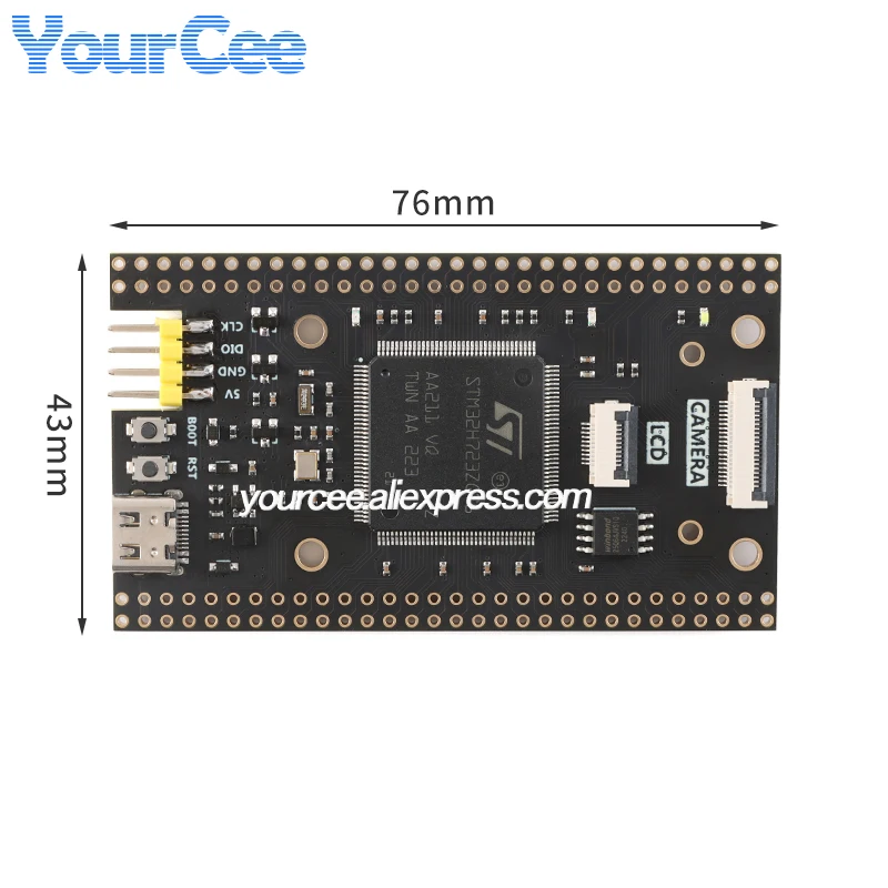 STM32H723ZGT6 STM32H750VBT6 STM32 Core System Learning Development Board Module 2.0 inch TFT LCD Screen Display SPI Serial IPS