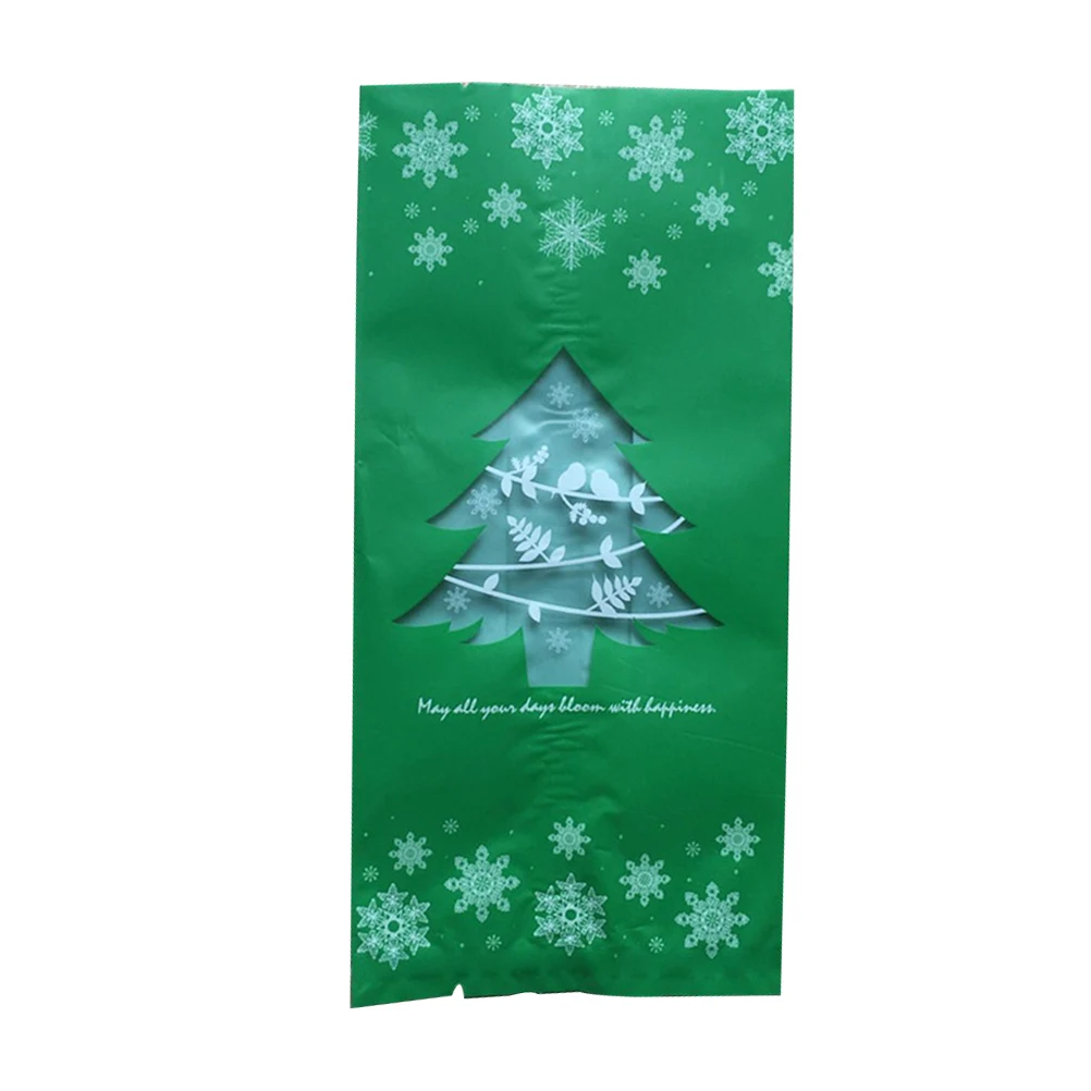 

100 Pcs Christmas Gift Bags Birthday Festival Beautiful Candy Bags Food Grade Safe Non Toxic Durable Practical Packaging