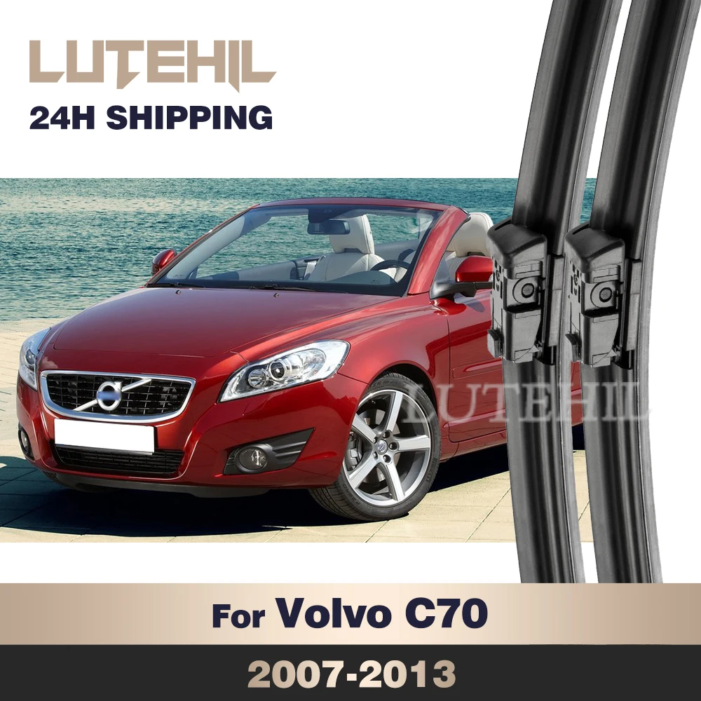 

LUTEHIL Wiper For Volvo C70 2007-2013 2008 2009 2010 2011 2012 Front Wiper Blades Windshield Windscreen Window Brush 26"+20"