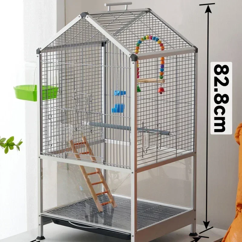 

Large Luxury Villa Bird Cages Parrot Breeding Park Outdoors Portable Canary Bird Cages Bath Cage Oiseau Birds Supplies WZ50BC