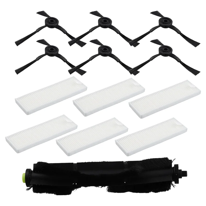 -A12R 13Pcs Roller Brush Filter Side Brush Replacement Parts For Qihoo 360 S10 X100 Max Robotic Vacuum Cleaner
