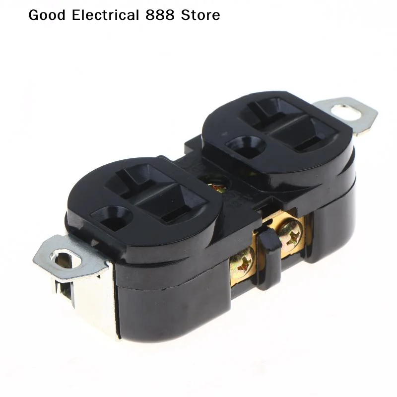 ♬20A125V E-09 Male Female Wiring Lock Connector US Industry Plug Double US-Style Socket Generator Control Power Receptacle