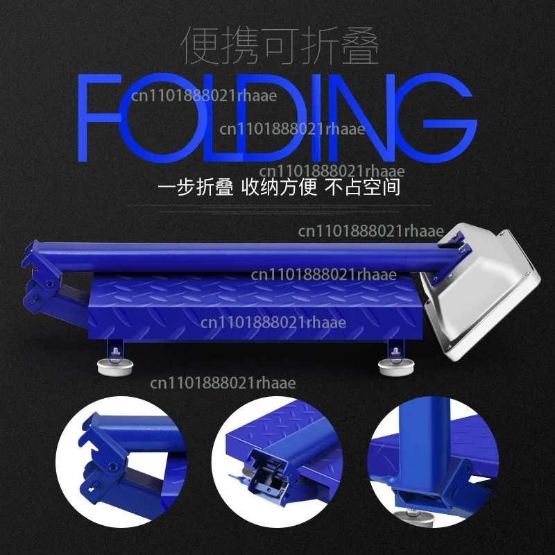 Electronic table scale 100kg electronic scale commercial table scale, small household scale, blue 0.6 thickened 30 * 40 red