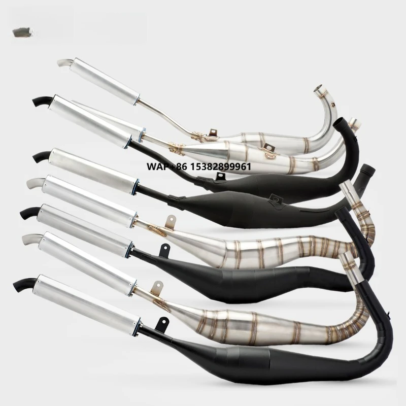 For Tzr125 125cc NSR 250  Heat-Resistant Steel Motorcycle Exhaust System OEM ODM 2-stroke Exhaust Tzr tzr125