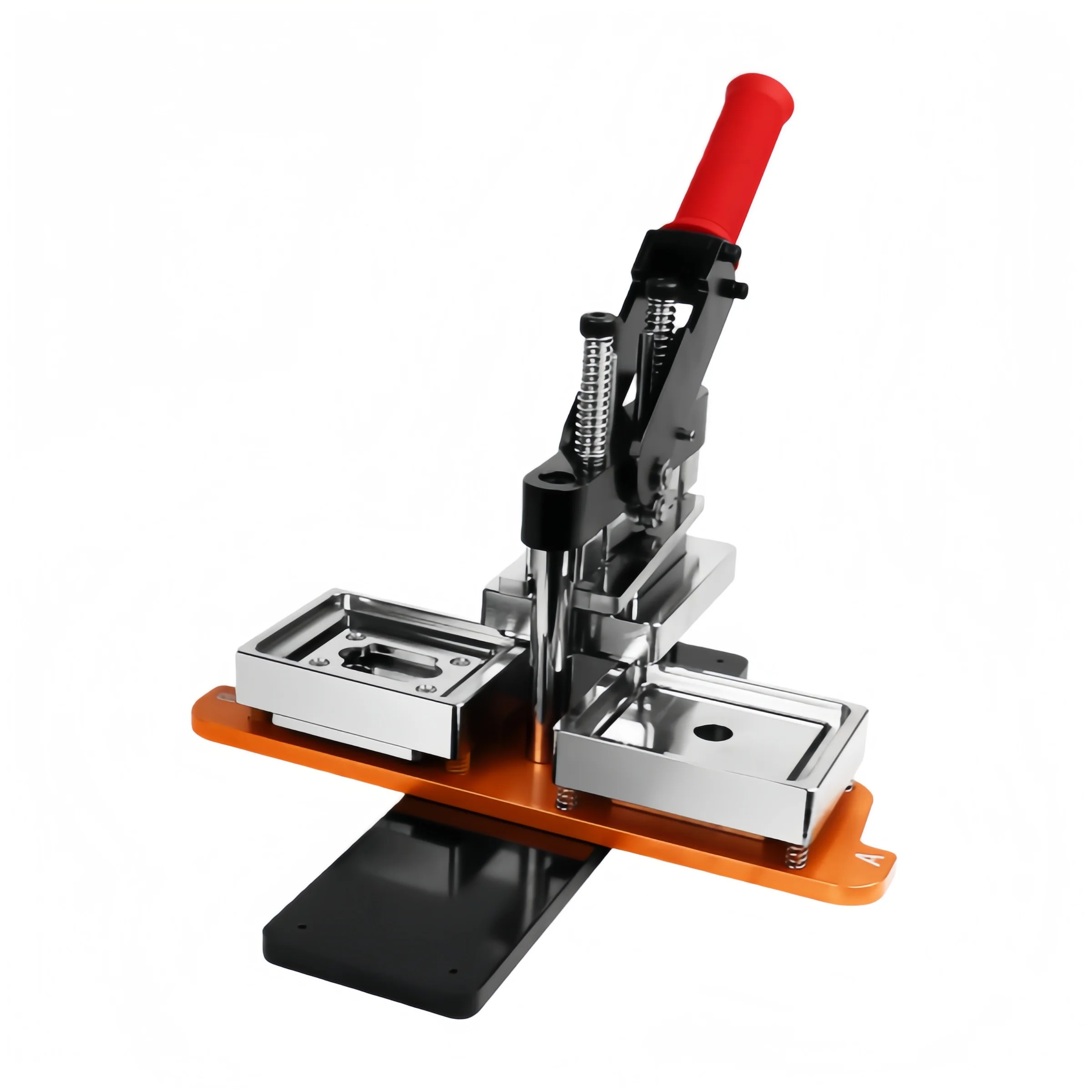 Custom Photo Fridge Magnet Button Maker - 50x50mm Square Hand Press Machine Kit - view 2