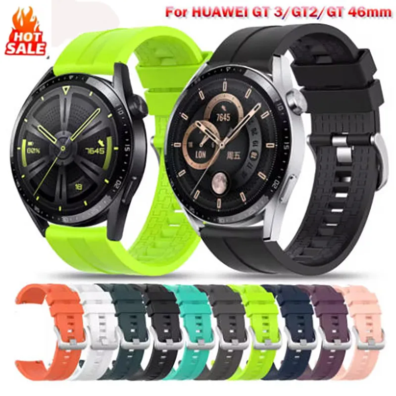 Per Huawei Watch GT3 / GT 2 GT 46MM Smart Watch Band sport cinturino da polso in Silicone per Huawei GT2 GT 3 accessori per braccialetti Correa