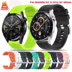 For Huawei Watch GT3 / GT 2 GT 46MM Smart Watch Band Sports Silicone Wrist Strap For Huawei GT2 GT 3 Bracelet Accessories Correa