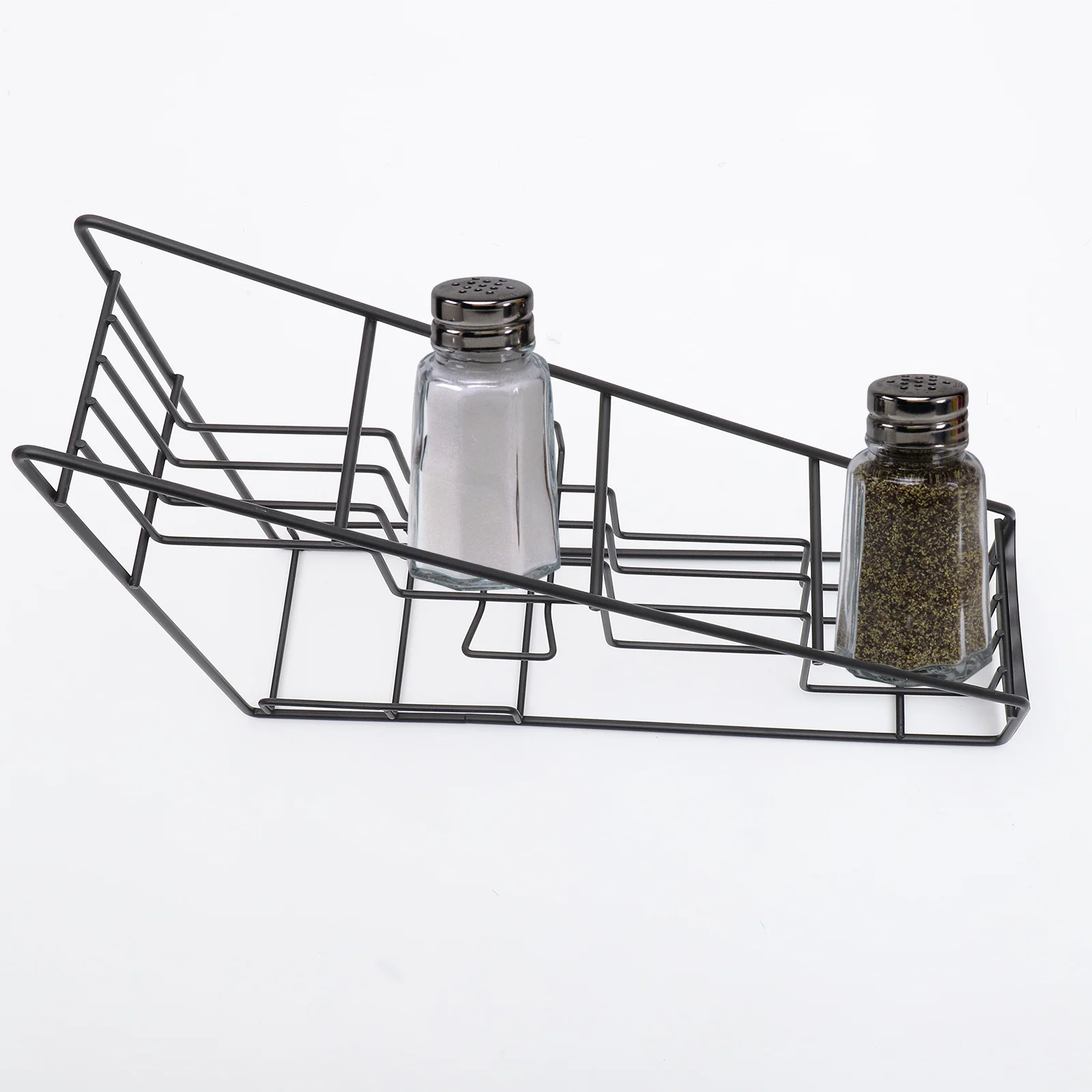 

Syrup Shelf Stainless Steel Holds 4 Bottles Stepped Design Organizer for Coffee Shop Kitchen Storage Rack Syrup Shelf