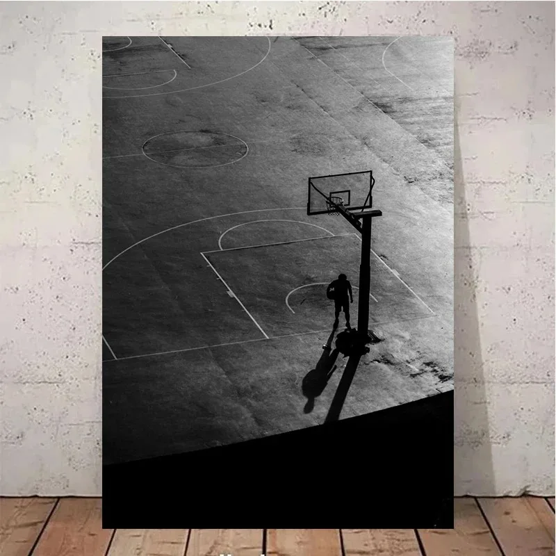 Inspirational Basketball Court Sports Motivational Quotes Poster Canvas Painting Nordic Wall Art for Living Room Home Decor