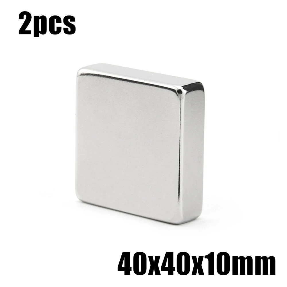 

2pcs 40x40x10mm Super Powerful Strong Rare Earth Block NdFeB Magnet Neodymium N35 Magnets 40*40*10mm