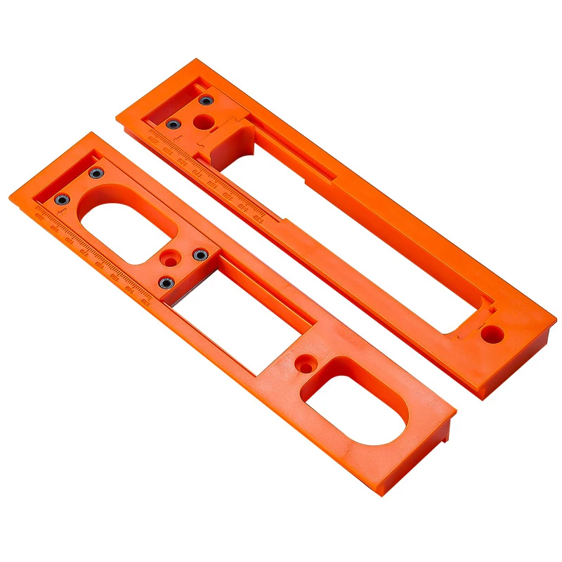 

Professional Tools Slotting Template with Adjustable Length Positioning Plate and Scale Base Plate Suitable for Concealed Hinges