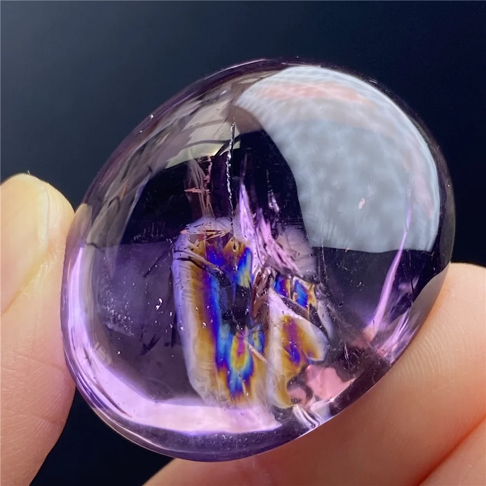 

Natural Purple Amethyst Quartz Pendant 33x28x19mm Oval Rectangle Amethyst Jewelry Beads Women Men Necklace Brazil AAAAAA