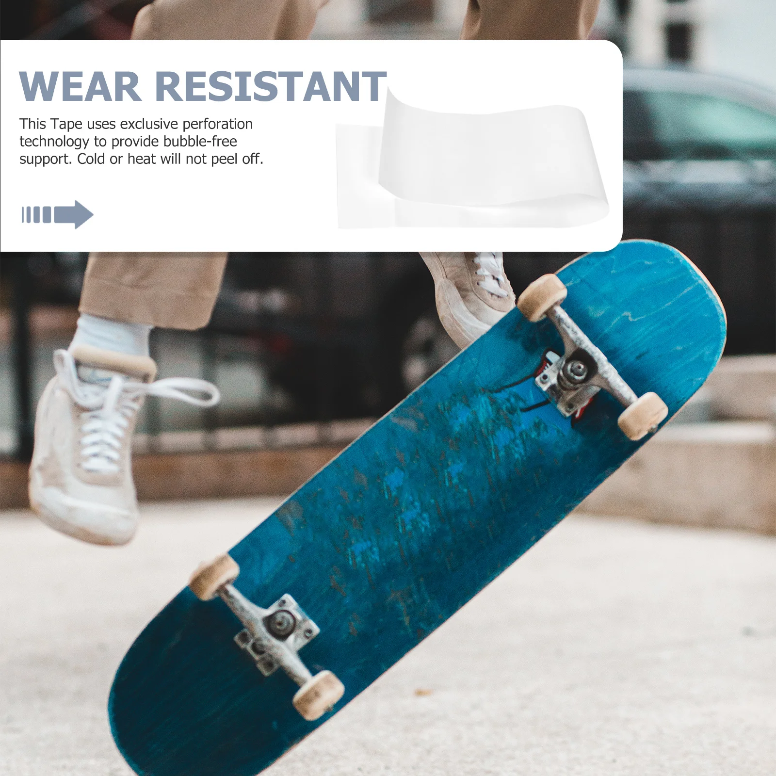 

Professional Skateboard Sheet Anti-Skid Decorative Supply Durable High-Density Sand Grains Non-Slip Skateboard Decor