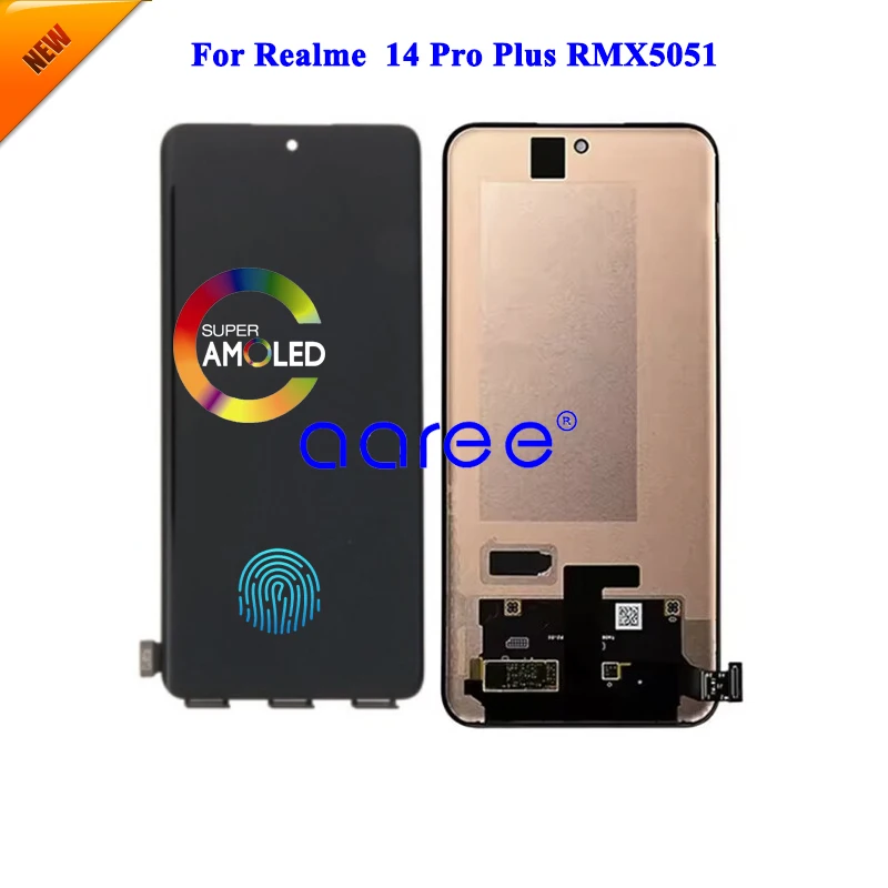 Oppo Realme 14 Pro LCD용 AMOLED LCD 스크린 정품, Oppo Realme 14 Pro Plus LCD 스크린 터치 디지타이저 어셈블리